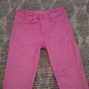 Hot Pink American Eagle Jegging Pants - Size 8